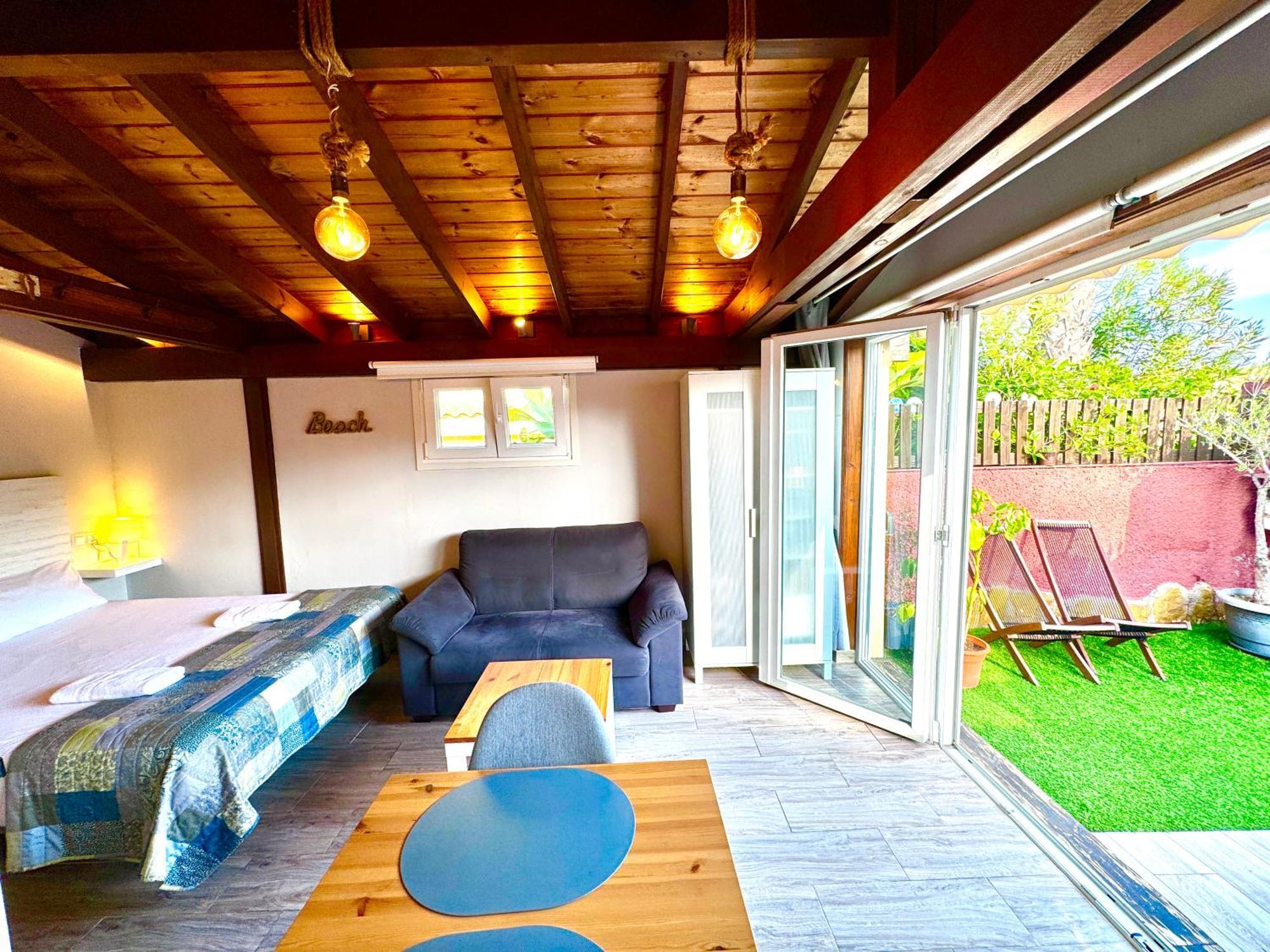 3 Casita-Estudio Con Jardin En La Playa Puerto Marino Eksteriør billede